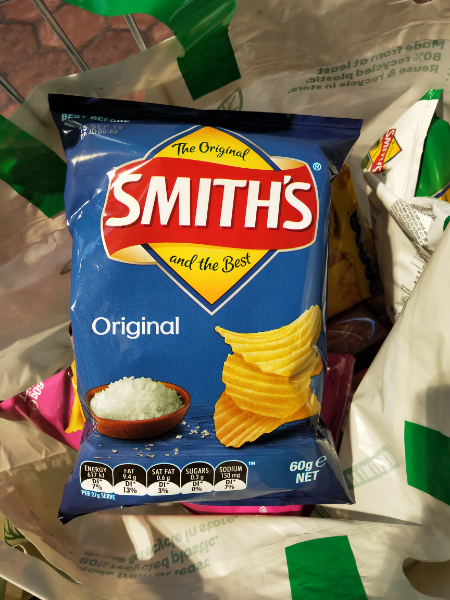 Potato Chips, Original, 50g