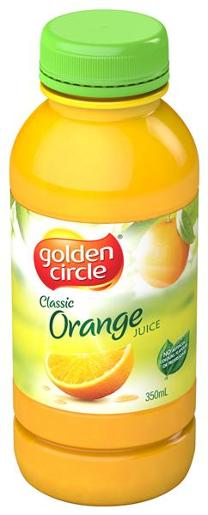 经典橙汁，350毫升