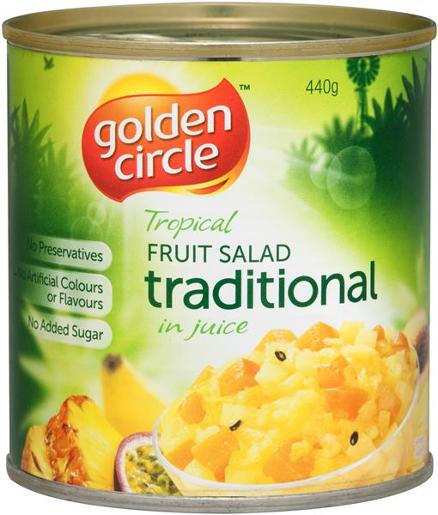 TRADITIONAL FRUIT SALAD IN NATURAL JUICES 440GM