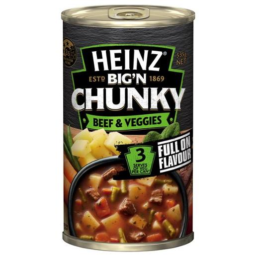 SOUP CHUNKY BEEF AND VEGETABLE 535G