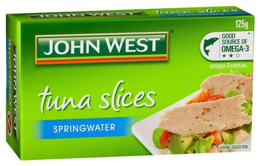 TUNA TEMPTERS SLICES IN SPRINGWATER 125G