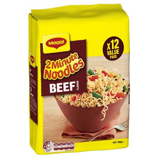 BEEF NOODLE 2 MINUTE 12X74GM