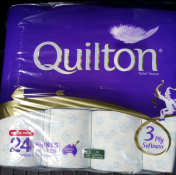 Quilton|Toilet Tissue, Printed, 24rolls