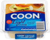Coon|CHEESE LIGHT AND TASTY SLICED 250GM