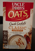 Uncle Tobys|Oats, Quick Sachets, Clssuc Variety, 12 Sachets, 420g