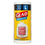 Glad|WAVETOP TIE KITCHEN TIDY BAGS LARGE 30S