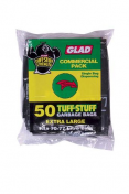 Glad|HEAVY DUTY GARBAGE BAG BLACK 50S