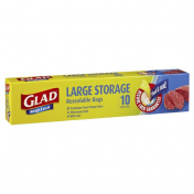 Glad|SNAP LOCK BAGS LARGE STORAGE SIZE 10S
