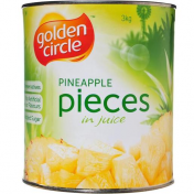 Golden Circle|PINEAPPLE IN NATURAL JUICES PIECES 3KG