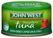 John West|菜椒辣椒金枪鱼罐头，95克