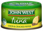 John West|柠檬碎胡椒金枪鱼罐头，95克