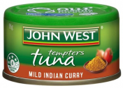 John West|淡咖喱金枪鱼罐头，95克