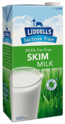 Liddells|无乳糖高温消毒脱脂牛奶 ，1升