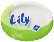Lily|OVAL PLASTIC PLATES 10S