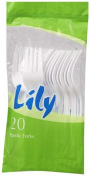 Lily|PLASTIC FORKS 20S
