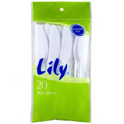 Lily|PLASTIC KNIVES 20S
