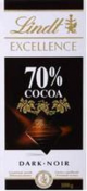 Lindt|EXCEL 70% DARK CHOCOLATE 100GM
