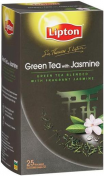 Lipton|托马斯爵士带茉莉绿茶袋泡茶，25包