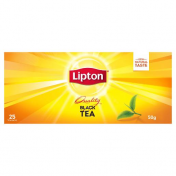 Lipton|优质黑袋泡茶，25包