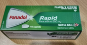 Panadol|Rapid Paracetamol 500mg, 40caplets