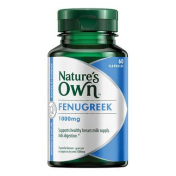 Nature's Own|Fenugreek for breastfeeding suppy, 1000mg, 60g